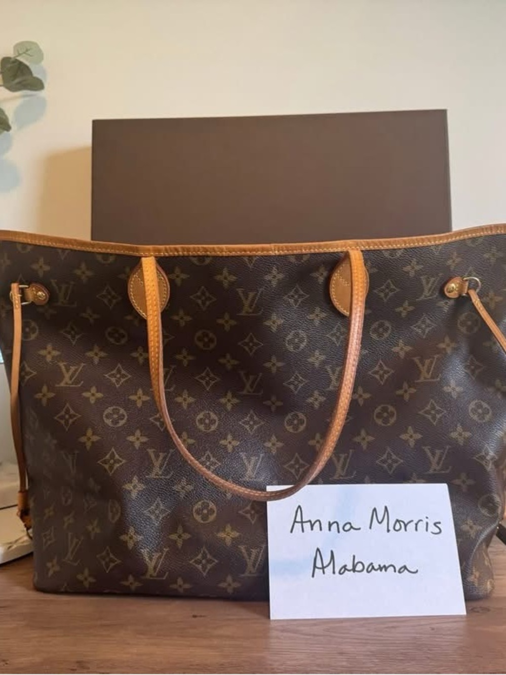 Louis Vuitton Monogram Canvas Large Tote in Brown